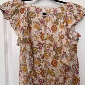 Cytnhia Rowley Vintage flower Print Top